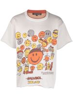 Robyn Lynch t-shirt en coton à imprimé Smiley - Tons neutres - thumbnail