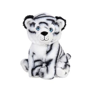 Pluche knuffel witte tijger van 19 cm   -