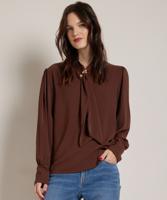 uni top met sjaalkraag uni top met sjaalkraag