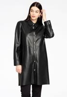 Yoek Blouse LEATHER | Zwart | Maat 56
