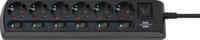 Brennenstuhl stekkerdoos | 6-voudig | met 2 meter kabel | zwart - 1153110116