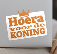 hoera voor de koning feestdagen sticker