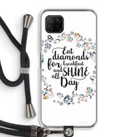 Diamonds: Huawei P40 Lite Transparant Hoesje met koord