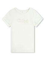 Chloé Kids t-shirt à logo brodé - Blanc - thumbnail