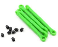 Toe link, front & rear, green (molded composite) (green) (4)/ hollow balls (8)