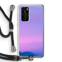 Sunset pastel: Huawei P40 Transparant Hoesje met koord