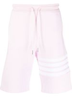 Thom Browne short de sport à détails 4 bandes signature - Rose