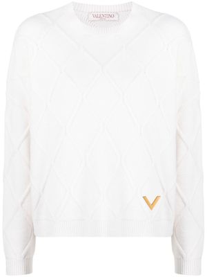 Valentino Garavani pull VGold en laine - Tons neutres