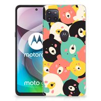 Motorola Moto G 5G Telefoonhoesje met Naam Bears - thumbnail