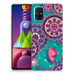 Samsung Galaxy M51 Hoesje maken Cirkels en Vlinders