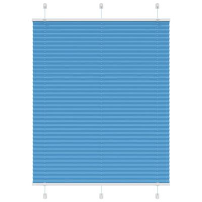 Pliss rolgordijn 105x100cm stofbreedte 104,4cm polyester blauw