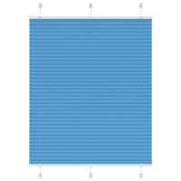Pliss rolgordijn 105x100cm stofbreedte 104,4cm polyester blauw