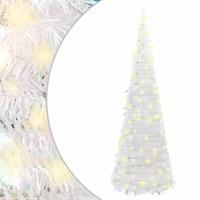 VidaXL Kunstkerstboom pop-up 150 led's 180 cm wit