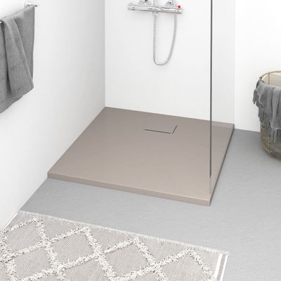 VidaXL Douchebak 90x80 cm smc bruin