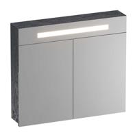 Brauer Promise Spiegelkast - 80 cm - met Directe Verlichting - 2 Enkelzijdige Spiegeldeuren - Damascus