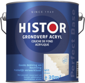 histor perfect base grondverf acryl wit 0.75 ltr