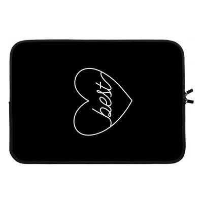 Best heart black: Laptop sleeve 13 inch