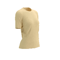 Compressport Performance ss t-shirt dames - BEIGE - Dames