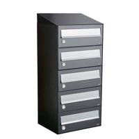 Allux Hive Set 1-Breed, 5-Hoog Met Dak Antraciet - 40030065_1x5d