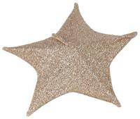 Kerst ster 50 cm 30 LED stof goud