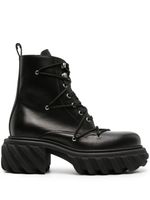 Off-White bottines Tractor Motor en cuir - Noir