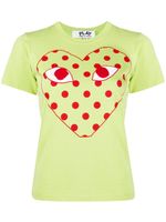 Comme Des Garçons Play t-shirt à pois - Vert