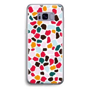 Colored Giraffe: Samsung Galaxy S8 Plus Transparant Hoesje