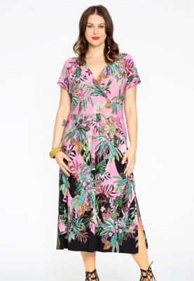 Yoek Midi-jurk WILDERNESS | Roze | Maat 54/56