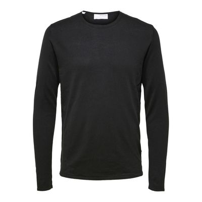 Rocks Knit Crew Neck Zwart