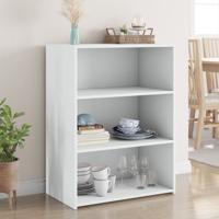 Dressoir 70x41x93 cm bewerkt hout wit - thumbnail