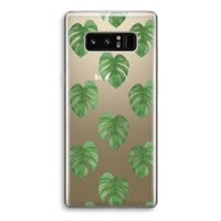 Monstera leaves: Samsung Galaxy Note 8 Transparant Hoesje Monstera leaves: Samsung Galaxy Note 8 Transparant Hoesje