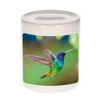 Foto kolibrie vogel spaarpot 9 cm - Cadeau vogels liefhebber   -