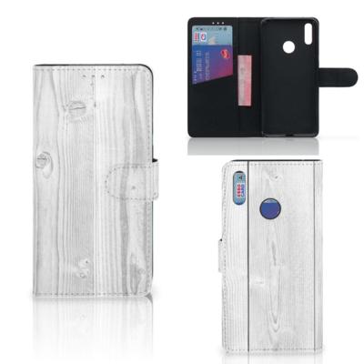 Huawei Y7 (2019) | Book Style Case | White Wood