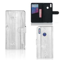 Huawei Y7 (2019) | Book Style Case | White Wood