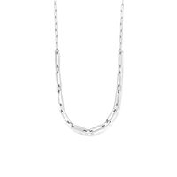 Ketting Paperclipschakel staal zilverkleurig 8 mm 43 + 3 cm