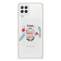 Samsung Galaxy A22 4G | M22 Telefoonhoesje met Naam Boho Summer