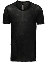 Rick Owens t-shirt en coton à bords francs - Noir - thumbnail