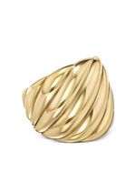 David Yurman puce d'oreille Sculpted Cable en or jaune 18ct (20 mm)