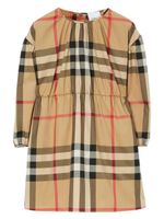 Burberry Kids robe en coton stretch à carreaux Vintage - Tons neutres