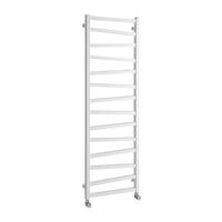 Designradiator Sapho Zig Recht 50x157.2 cm 582W Wit Sapho - thumbnail