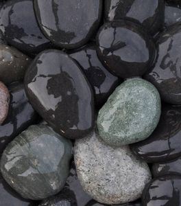 Beach Pebbles zwart Big Bag - 1500 kg