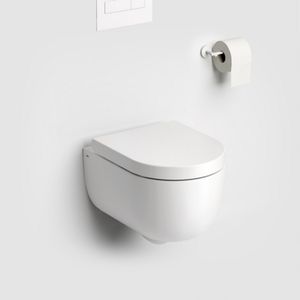 Clou Hammock Wandtoilet Versie 56 Incl Zitting Deksel En Soft Closing Quick Release Systeem Wit Mat Keramiek 36.8x56x37.5cm