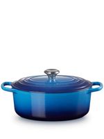 Le Creuset pot ovale 29 cm - Bleu - thumbnail