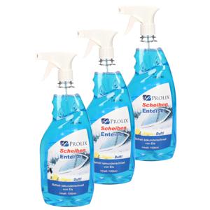 Ruitenontdooier spray - 3x - voor auto - 1L - antivries sprays - winter/vorst