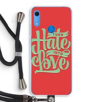 Turn hate into love: Huawei Y6s Transparant Hoesje met koord