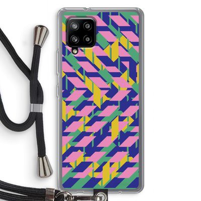Skew Blush 1: Samsung Galaxy A42 5G Transparant Hoesje met koord