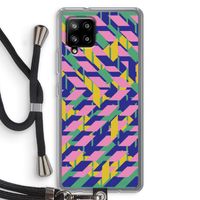 Skew Blush 1: Samsung Galaxy A42 5G Transparant Hoesje met koord