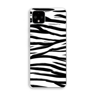 Zebra pattern: Pixel 4 XL Transparant Hoesje