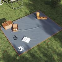 VidaXL Picknickkleed met haringen 205x155 cm grijs en oranje