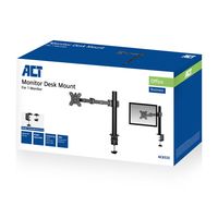 ACT AC8325 flat panel bureau steun 81,3 cm (32") Klem/doorvoer Zwart - thumbnail